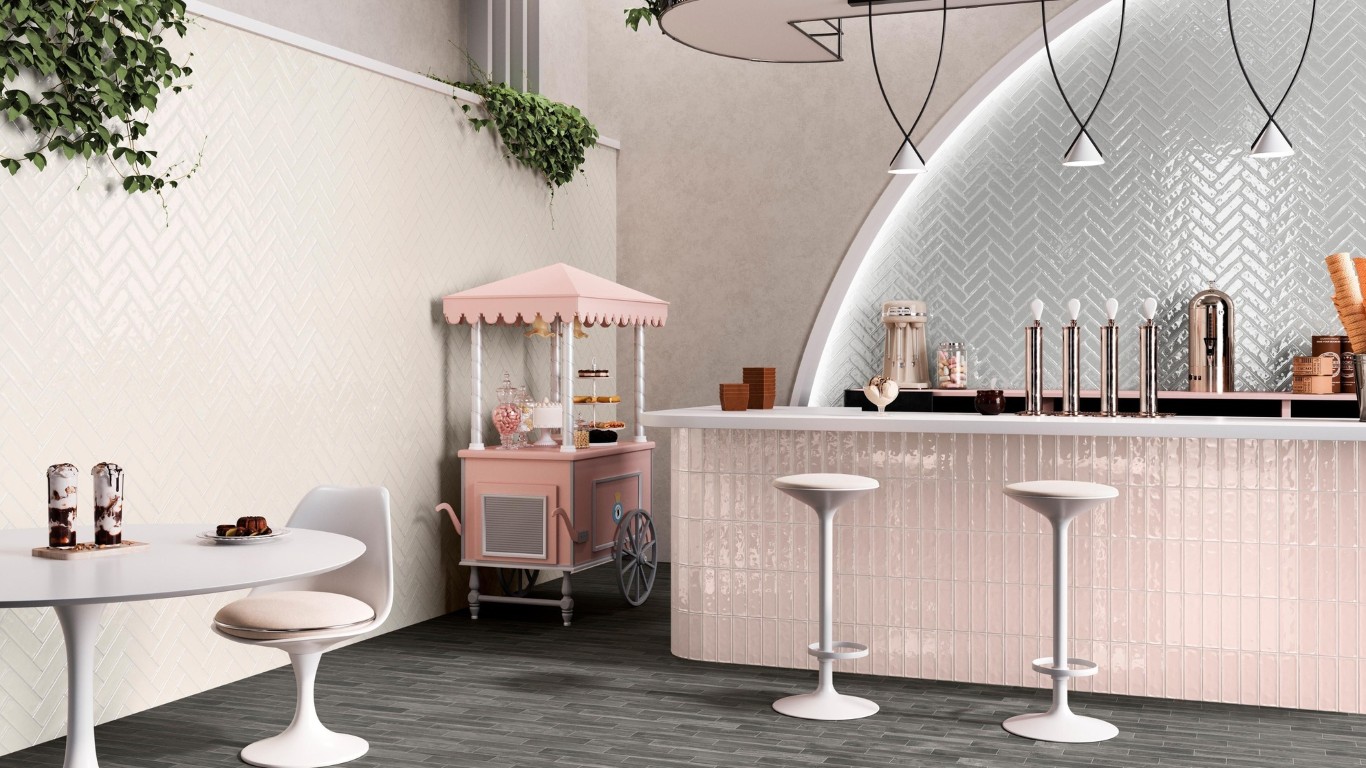 Beste Koop Kendal Rosa glanzende wandtegels